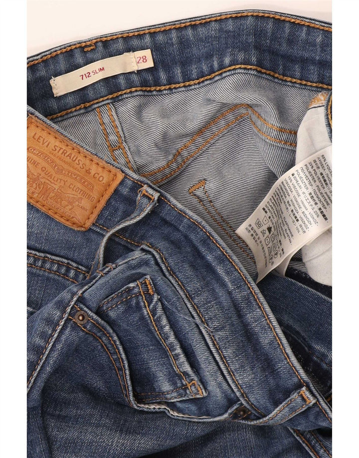 Vaqueros Levi's Mujer 712 Slim W28 L32 Lyocell Azul