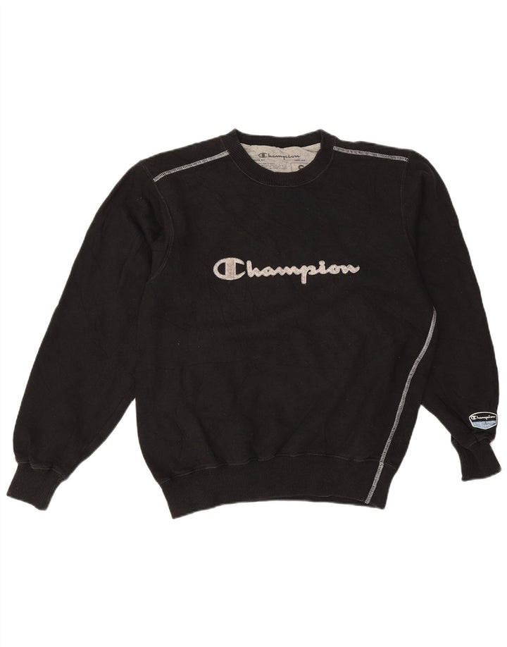 CHAMPION Sudadera con gráfico extragrande para mujer, talla 10, color negro