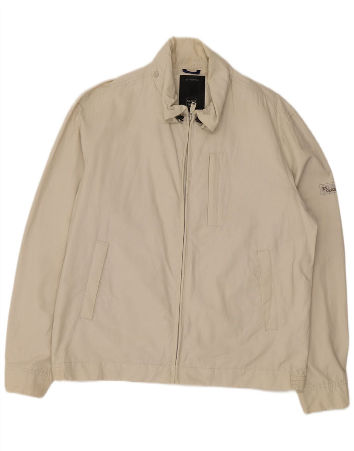 Chaqueta bomber con capucha para hombre Gas UK 40 Large White Cotton