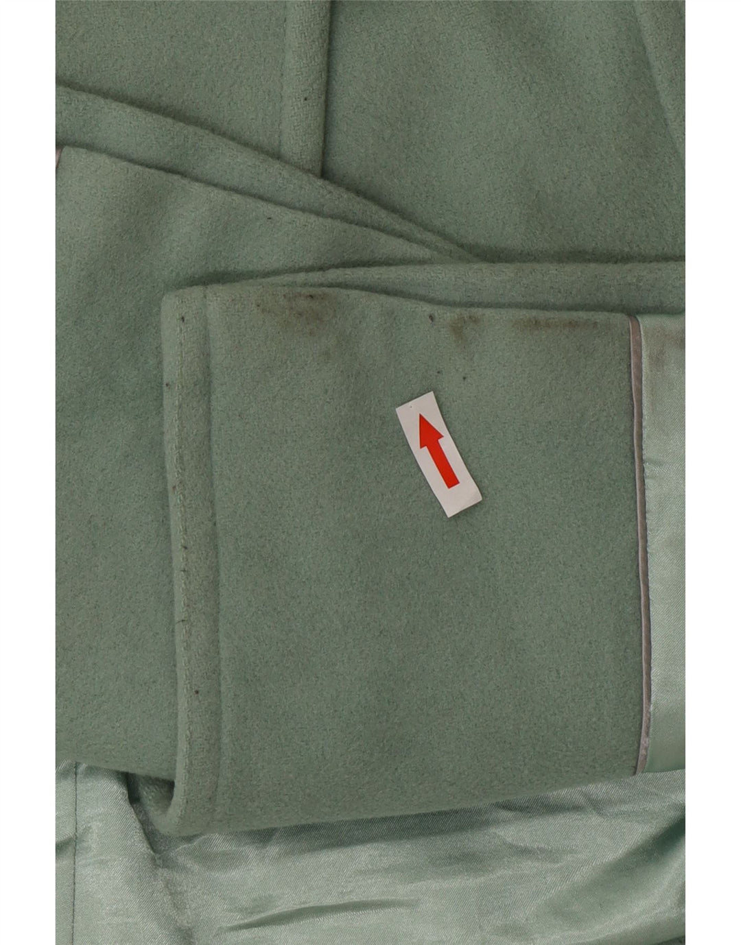 Marks & Spencer Abrigo cruzado para mujer UK 46 Lana verde grande