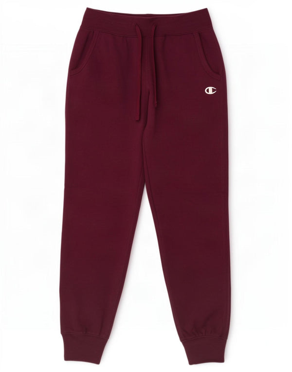 Champion Pantalones de chándal para mujer Joggers UK 10 Small Borgoña Algodón