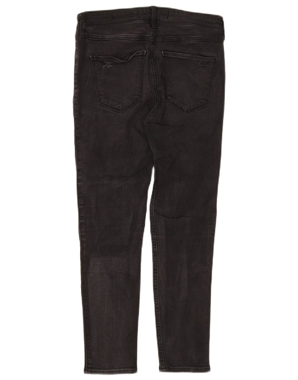 Hollister Jeans ajustados con talle alto para mujer US 9 Medium W29 L26 Negro