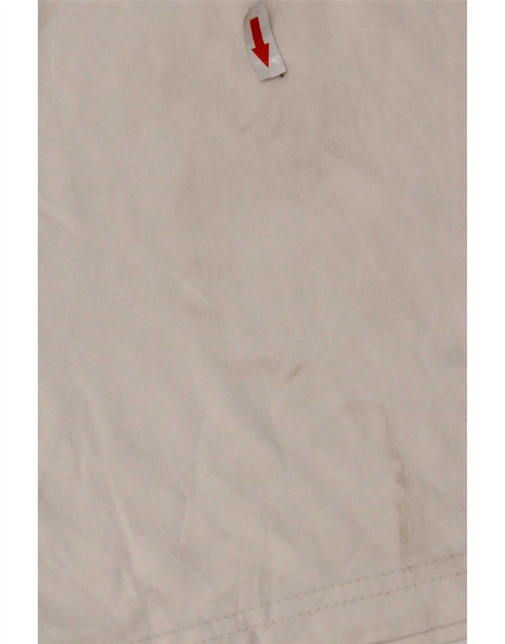 Adidas - Camiseta gráfica para hombre, talla mediana, algodón blanco