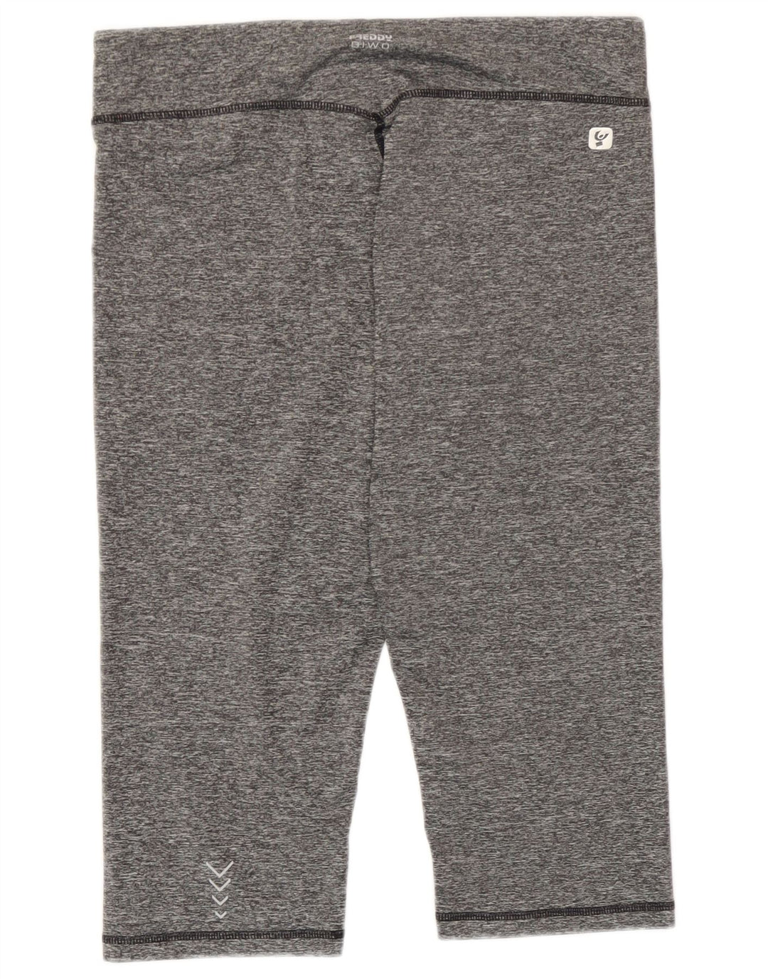 Freddy Pantalones de chándal capri para mujer UK 44 Poliéster moteado gris grande