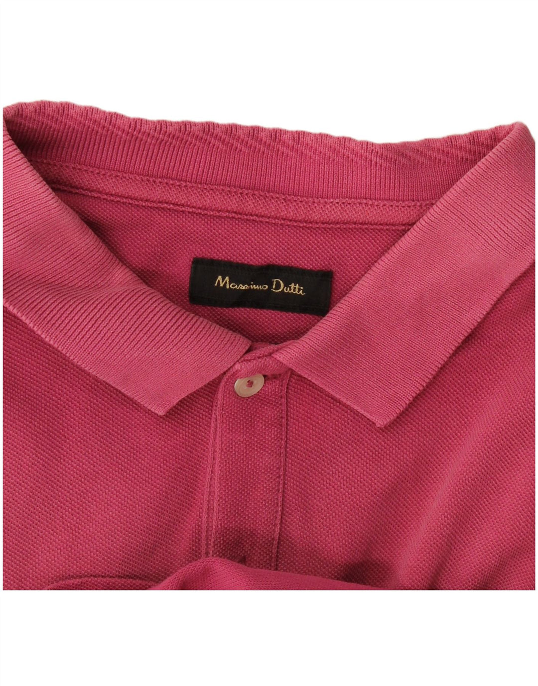 Polo Massimo Dutti Hombre Rosa Mediano