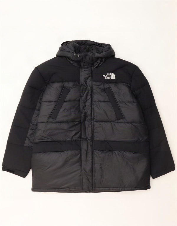The North Face Chaqueta acolchada con capucha para hombre UK 44 2XL Nylon color block negro