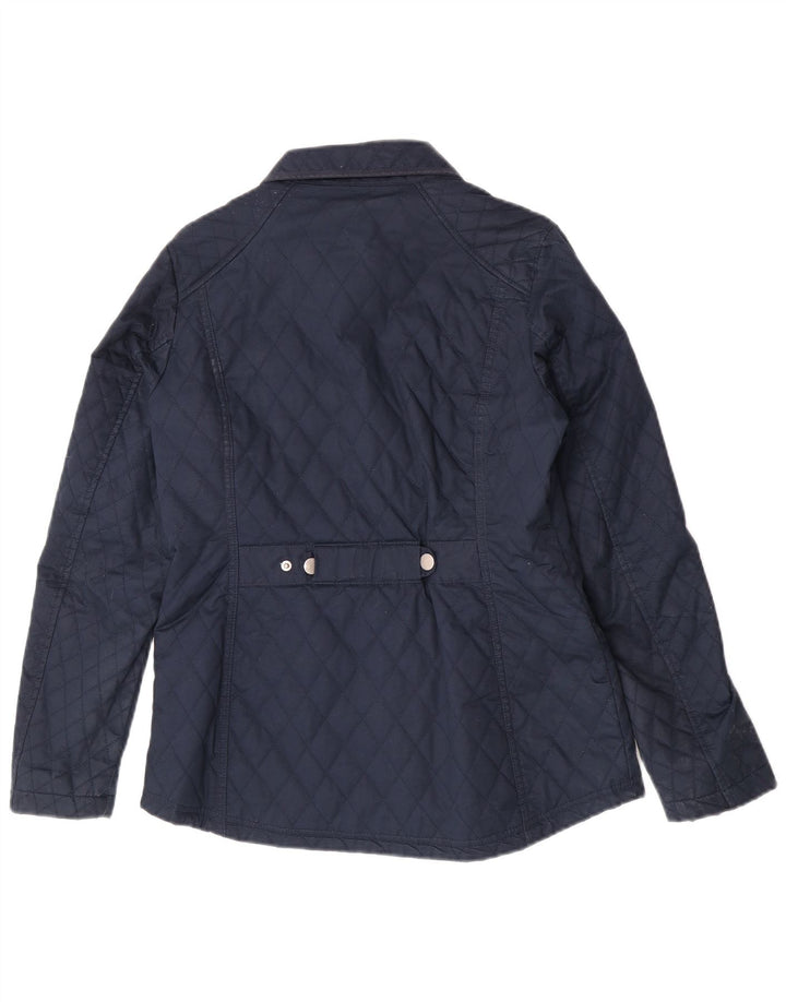 Crew Clothing Chaqueta acolchada de corte regular para mujer UK 10 Small Azul marino