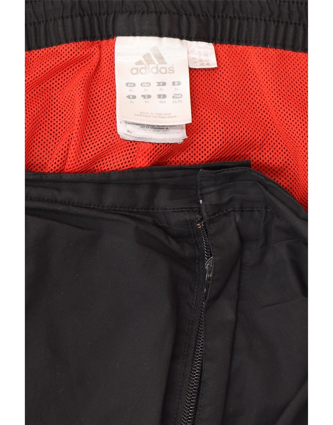 Pantalón de chándal ADIDAS Hombre XL Poliéster color block negro