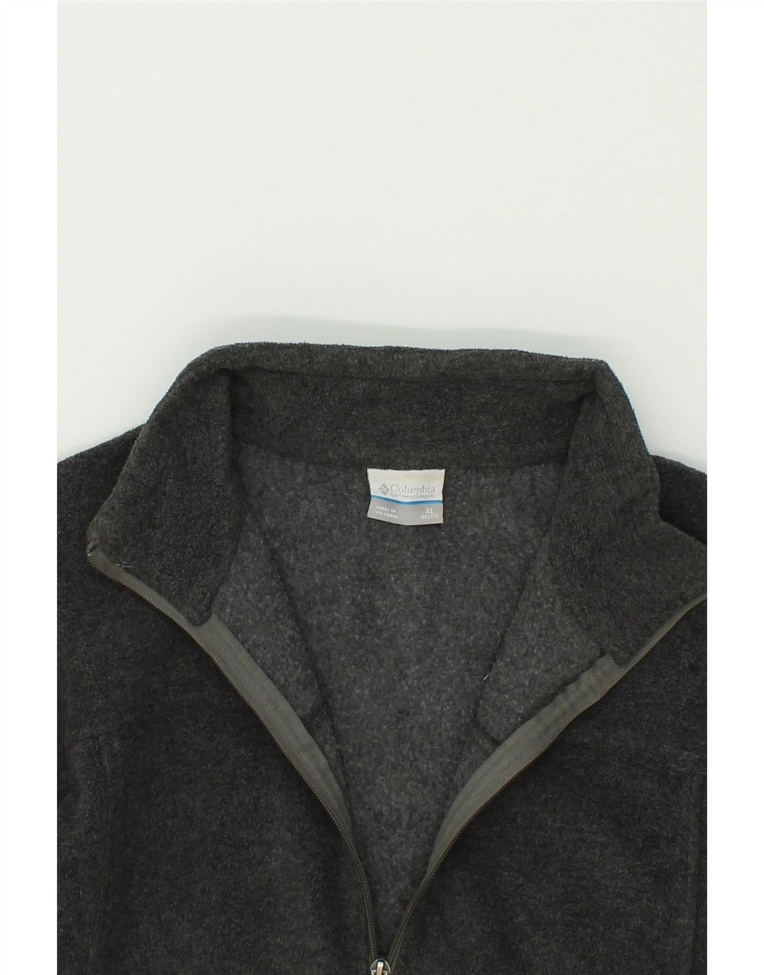 COLUMBIA Womens Fleece Jacket UK 18 XL Grey Polyester Vintage Columbia and Second-Hand Columbia from Messina Hembry 