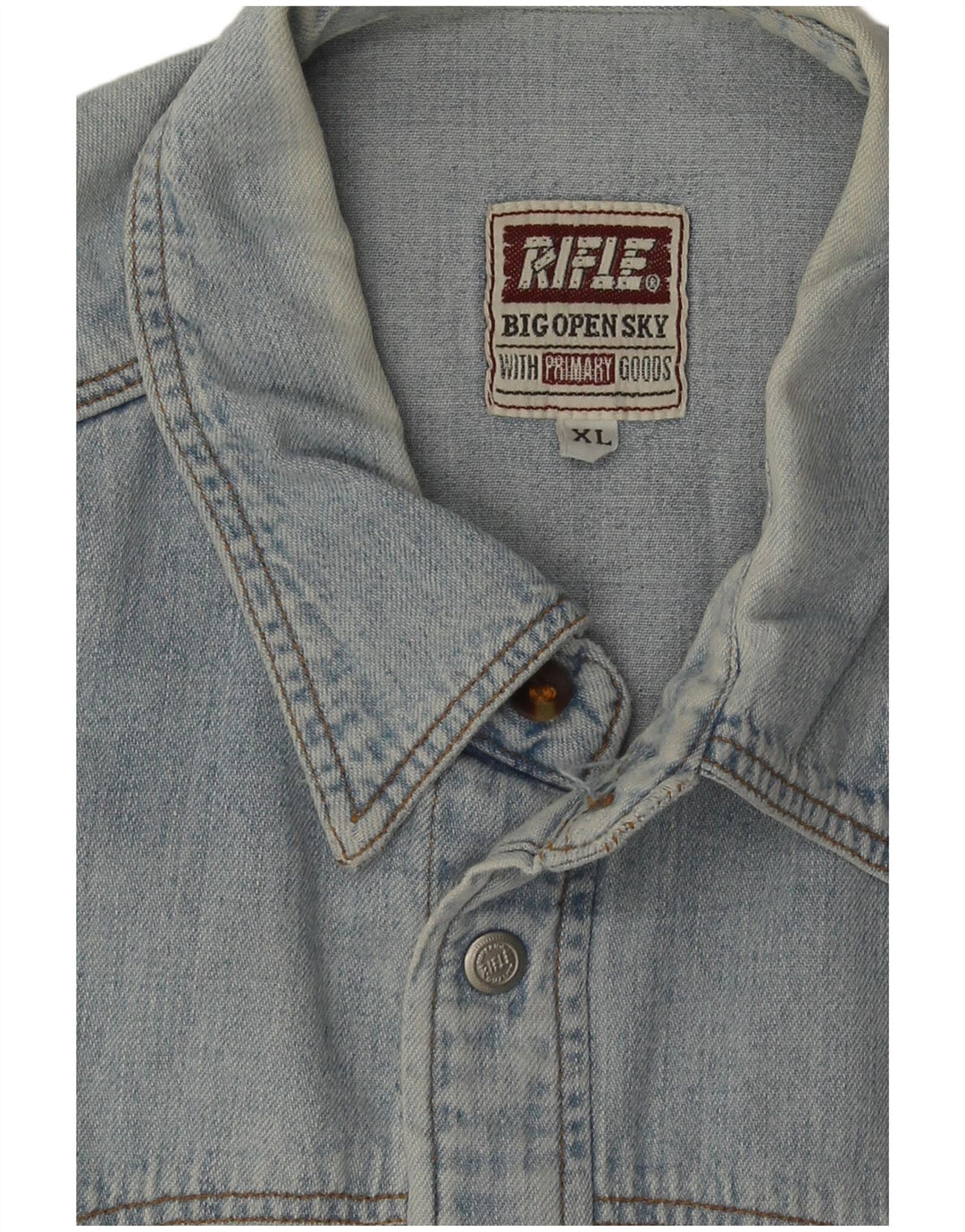 Rifle Camisa Vaquera Hombre XL Algodón Azul