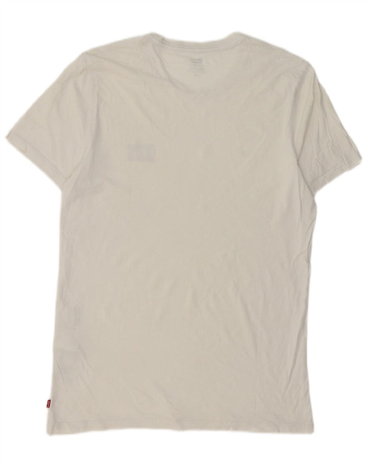 Levi's - Camiseta para hombre, talla grande, algodón blanco
