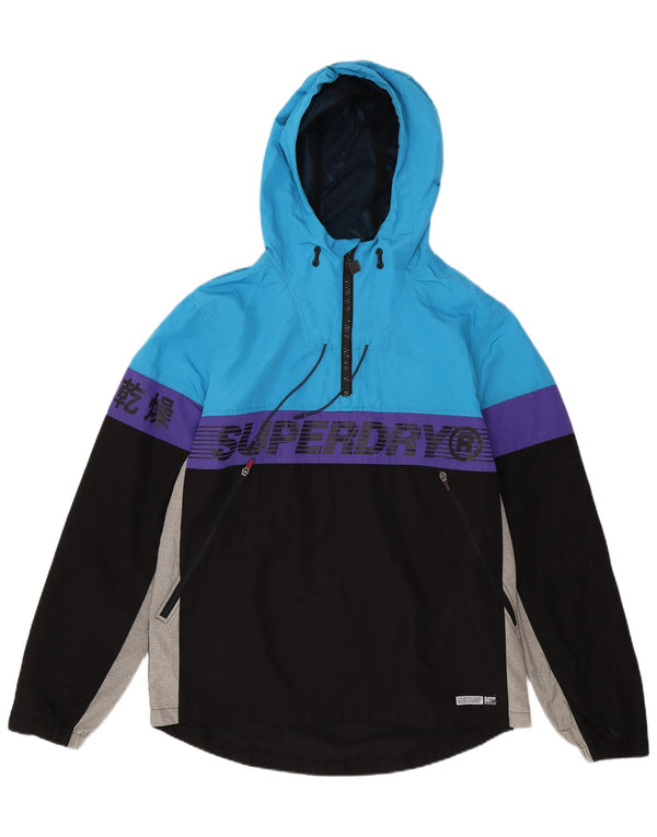 Superdry Chaqueta impermeable tipo jersey para hombre, talla 42, XL, multicolor, color block