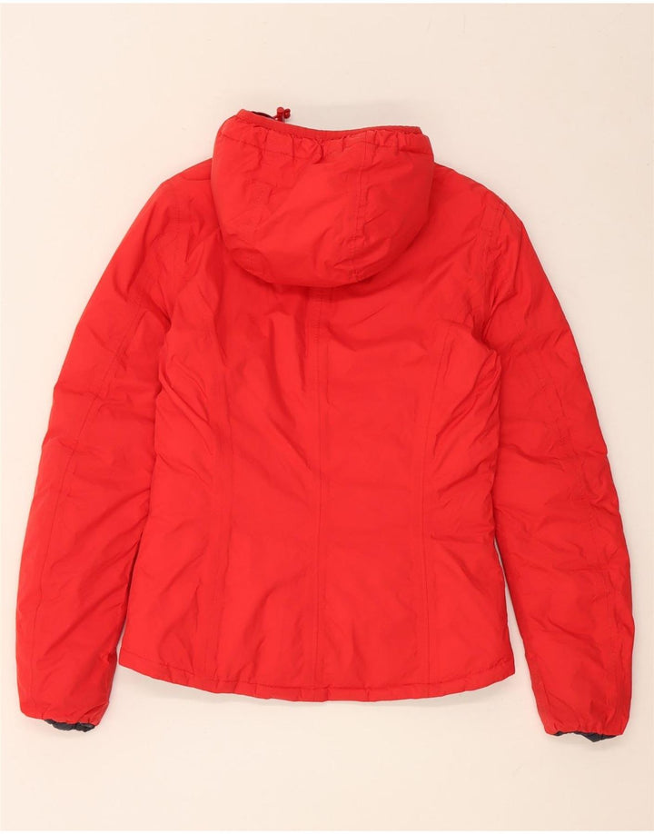 K-Way Chaqueta Acolchada Reversible con Capucha para Mujer UK 10 Small Azul Marino
