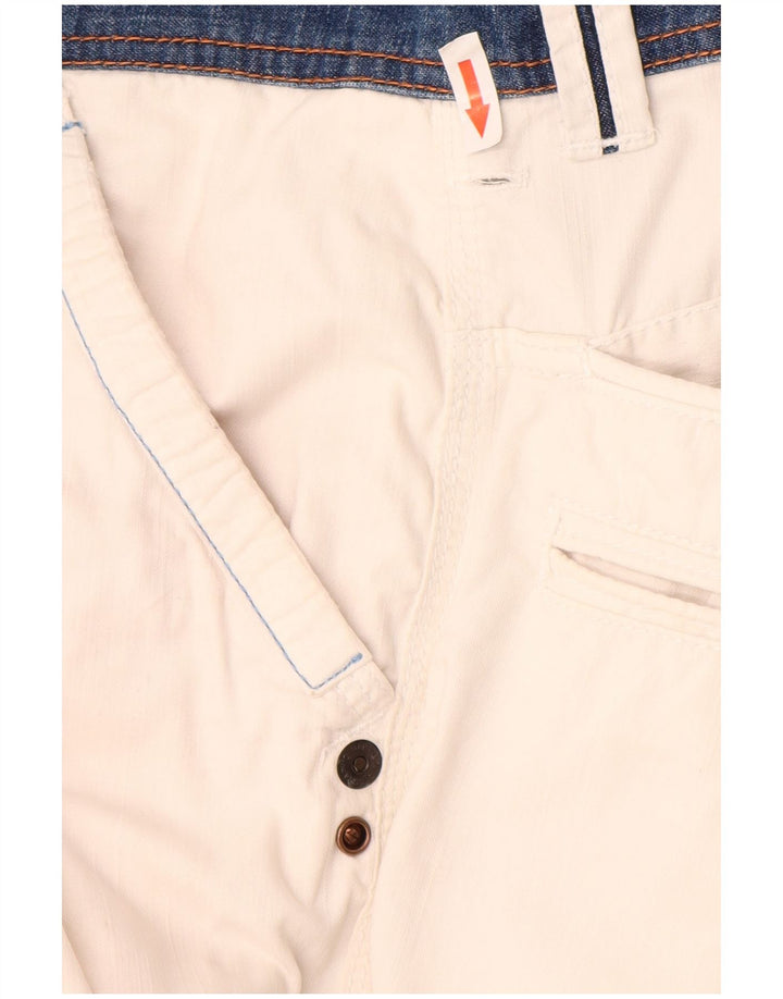 Napapijri Shorts cargo gráficos para hombre IT 46 Small W30 White