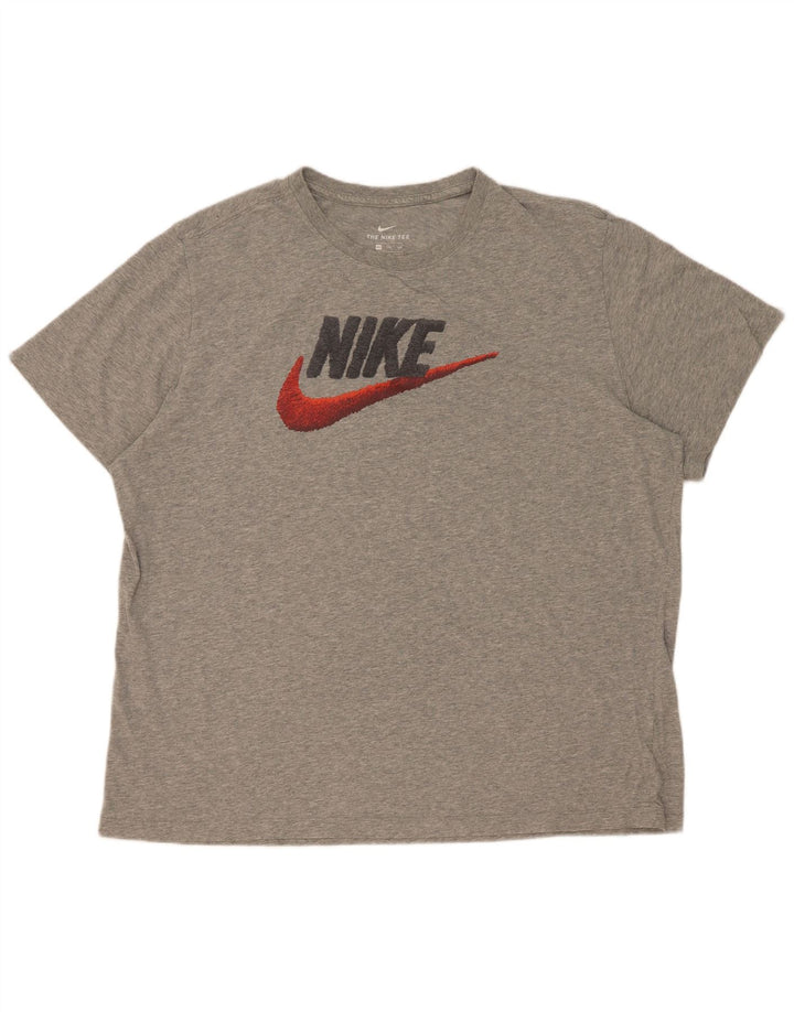Nike Camiseta gráfica para hombre Top 2XL Gris moteado