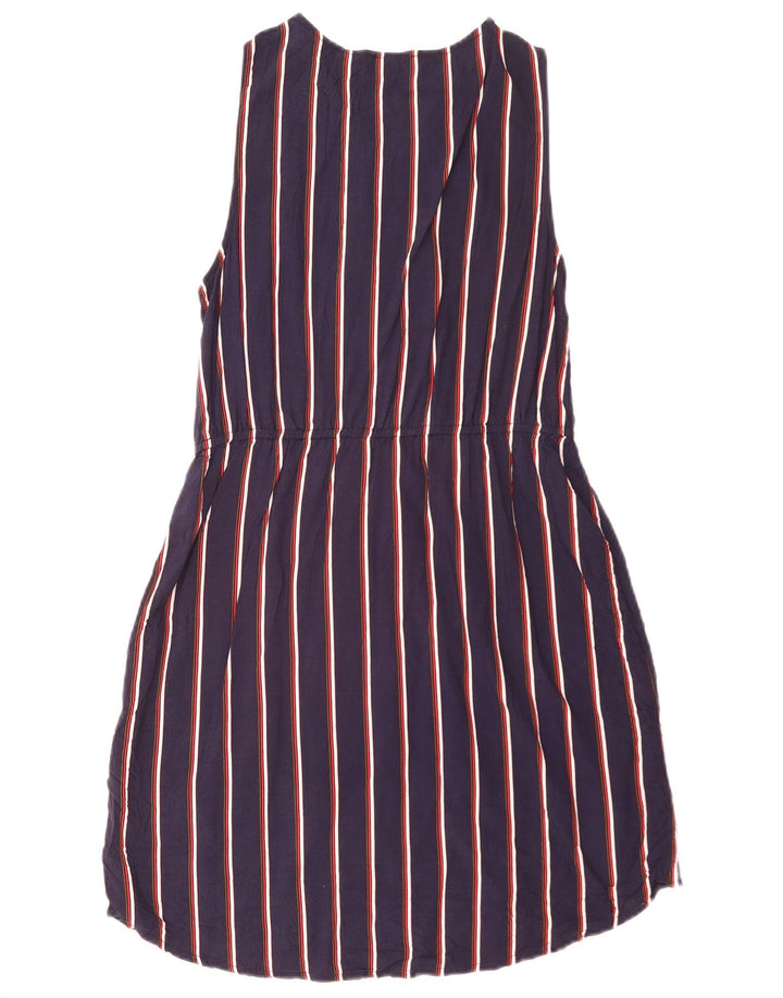 Guess Vestido básico sin mangas para mujer UK 42 Medium Azul marino Rayas Viscosa