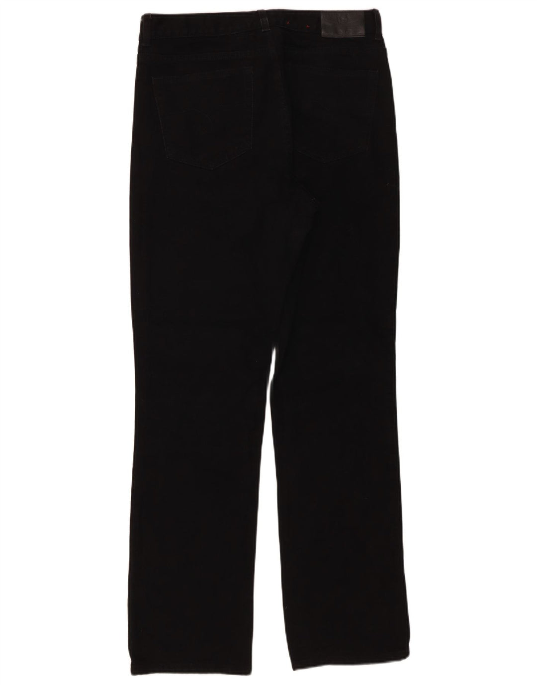 Ralph Lauren - Vaqueros rectos para mujer US 8 mediano W30 L30 negro algodón clásico