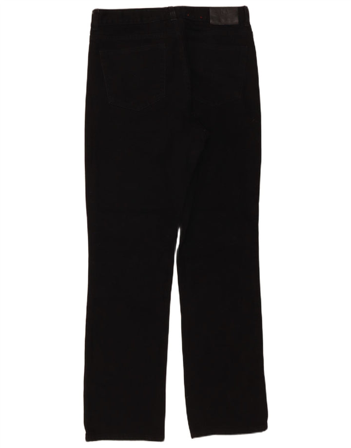 Ralph Lauren - Vaqueros rectos para mujer US 8 mediano W30 L30 negro algodón clásico