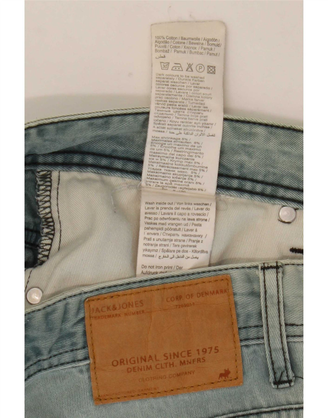 Jack & Jones Hombre Tim Slim Jeans W36 L34 Algodón Azul