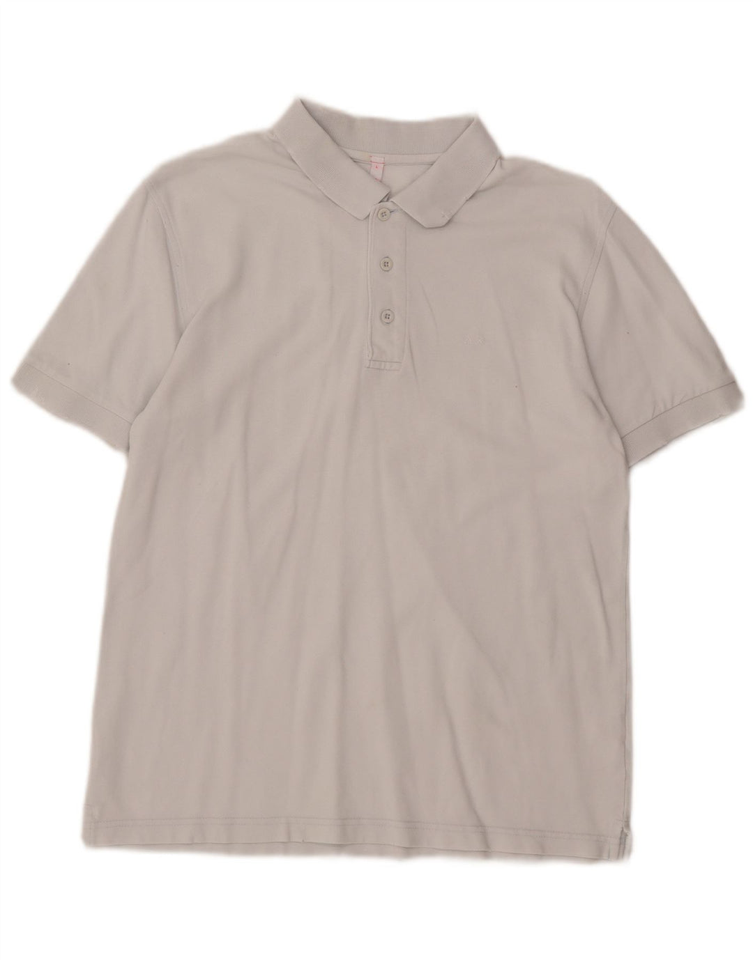 SUN68 Mens Polo Shirt Large White Cotton