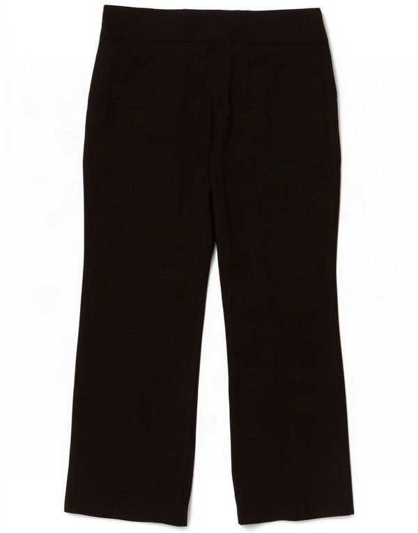 Marks & Spencer Pantalones casuales de cintura alta para mujer UK 14 Large W32 L28 Black