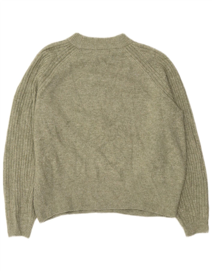 Marks & Spencer - Jersey con cuello alto para mujer, talla 40, color verde medio
