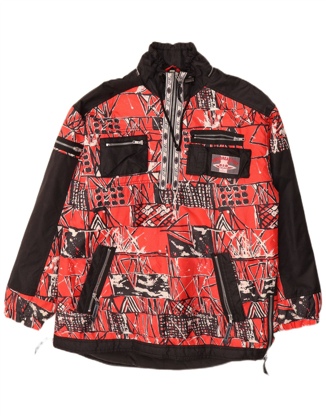 Proline Chaqueta anorak gráfica para hombre Reino Unido 40 Grande Poliamida geométrica roja