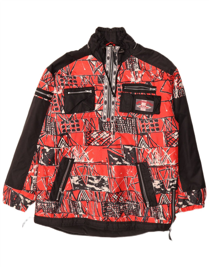 Proline Chaqueta anorak gráfica para hombre Reino Unido 40 Grande Poliamida geométrica roja
