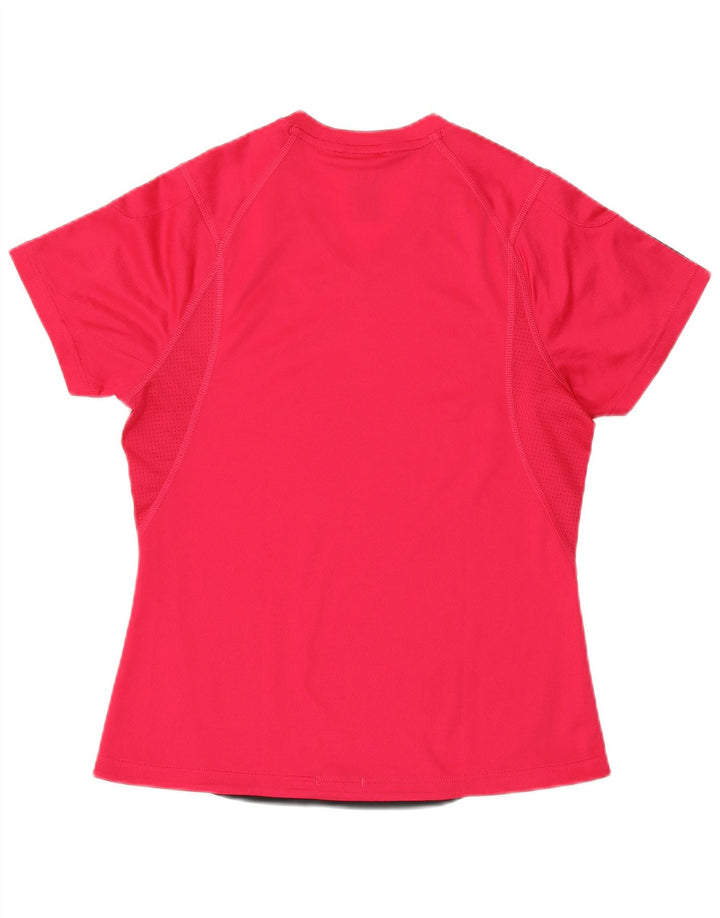 ADIDAS Mujer Climacool Camiseta Top UK 12 Medio Rosa Poliéster