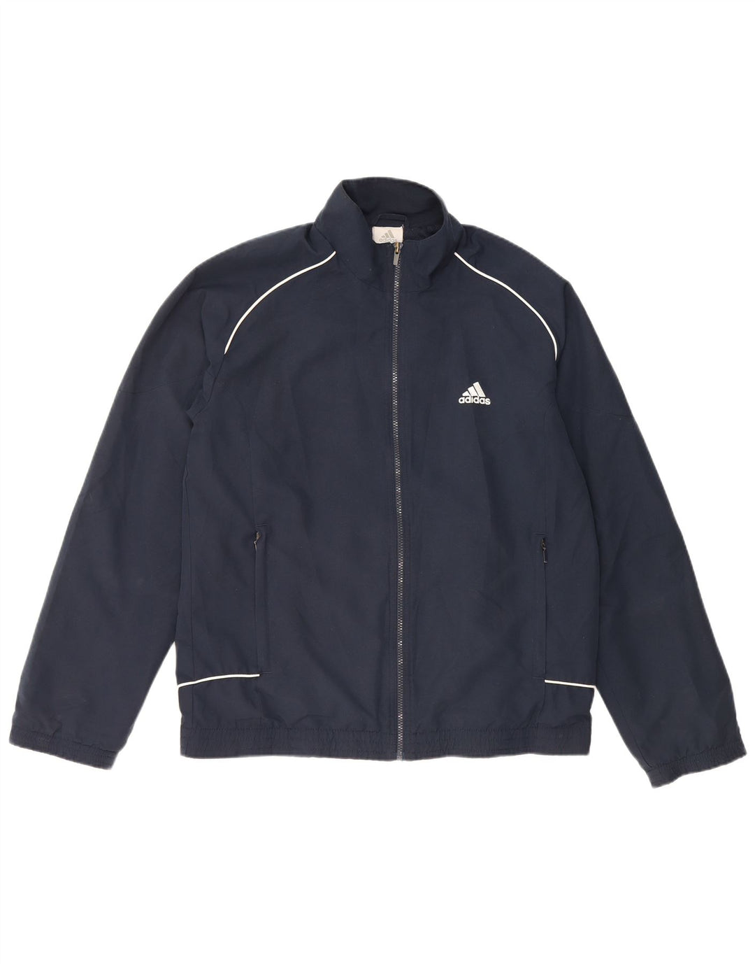 ADIDAS Chaqueta de chándal para hombre UK 38/40 Mediana Azul marino Poliéster