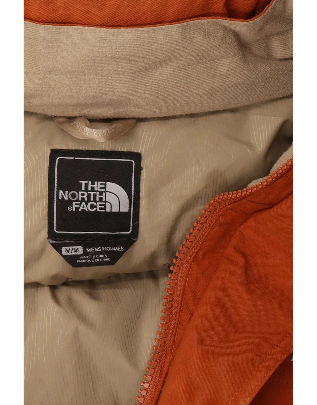 The North Face Parka con capucha para hombre UK 38 Medium Naranja Nylon