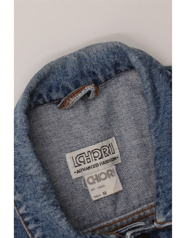 Chiori Chaqueta vaquera holgada para hombre UK 38 Algodón azul medio