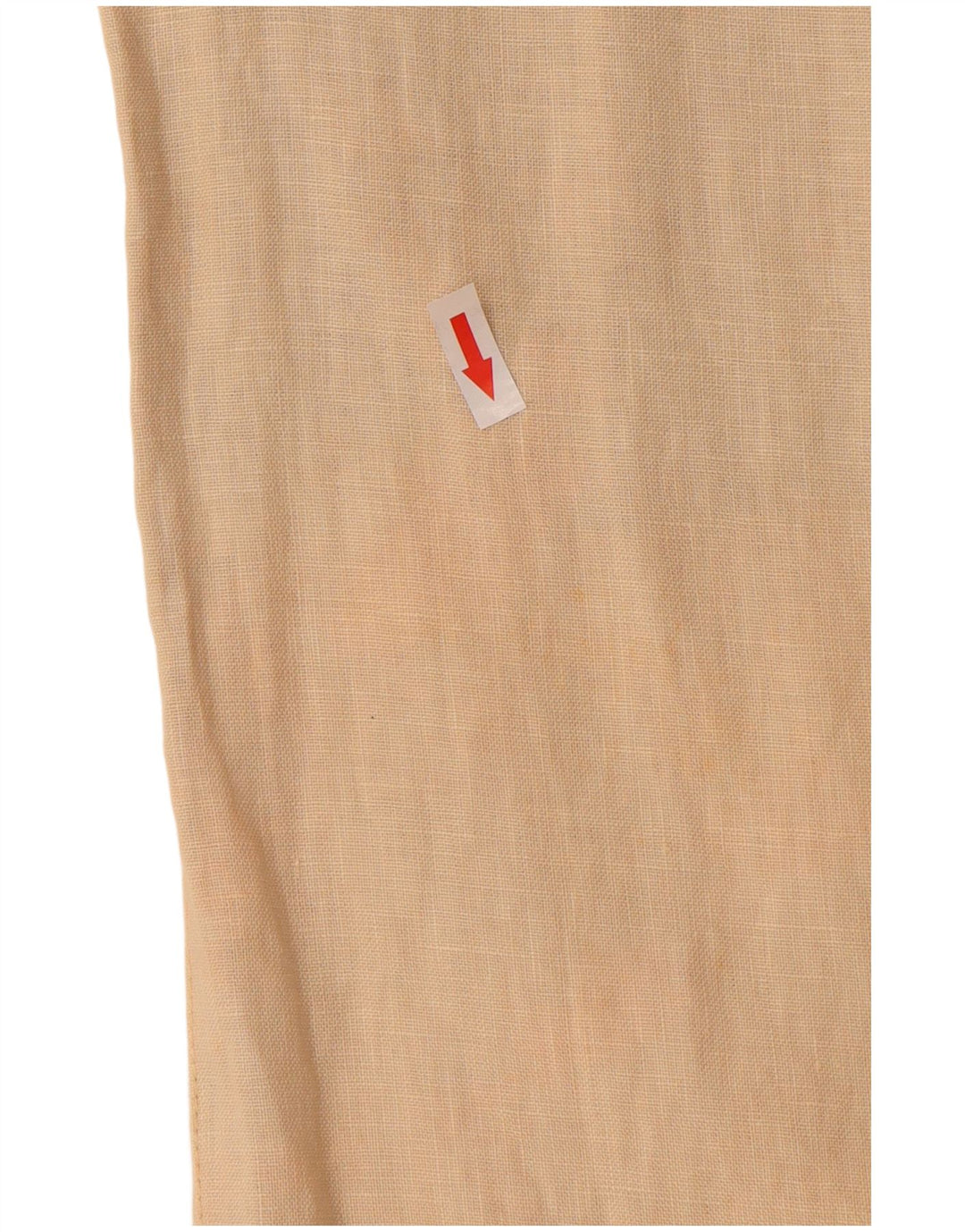 ZARA Mujer Pantalón Casual Recto Mediano W30 L29 Lino Beige