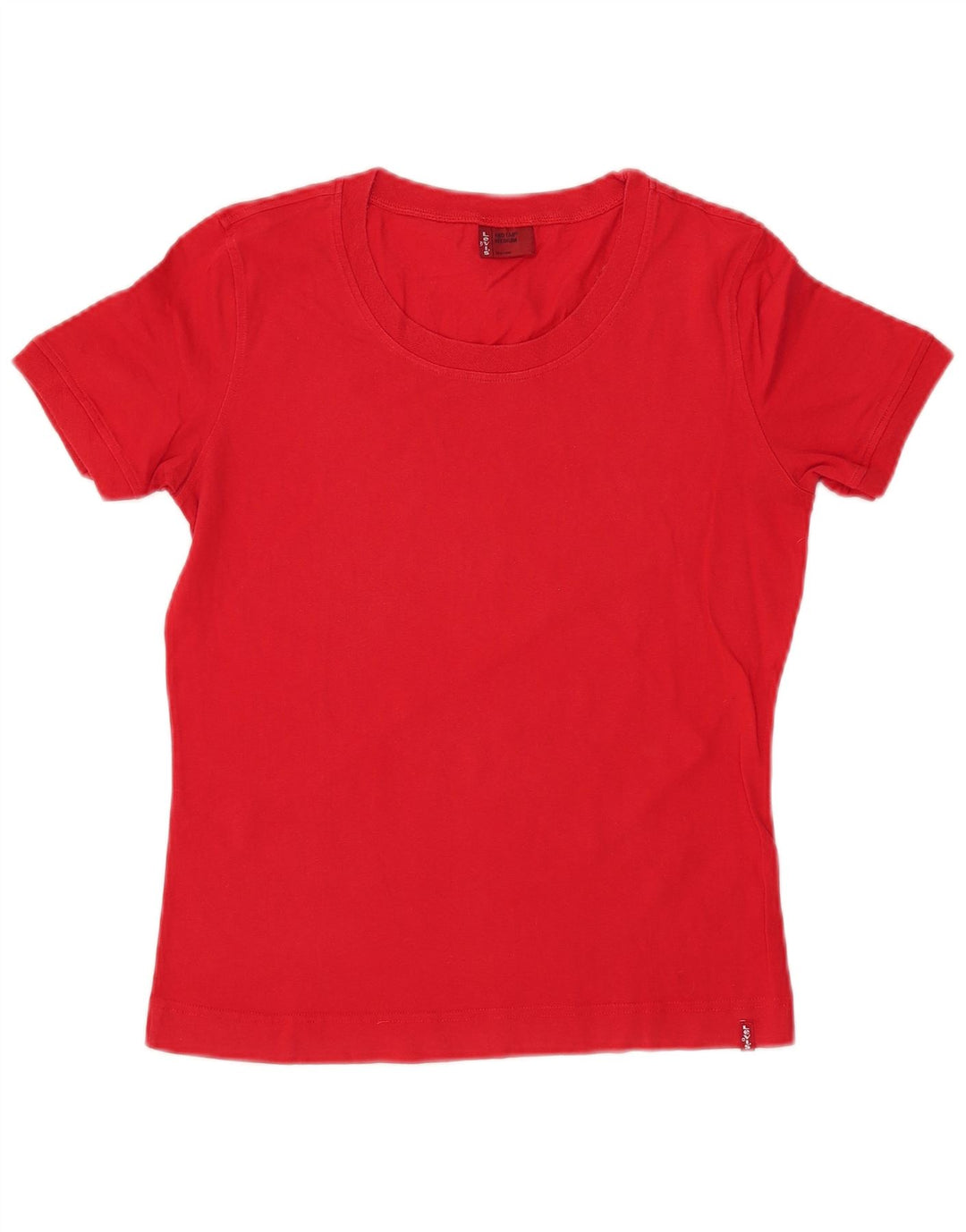 LEVI'S Camiseta para mujer Top UK 12 Medium Red Cotton