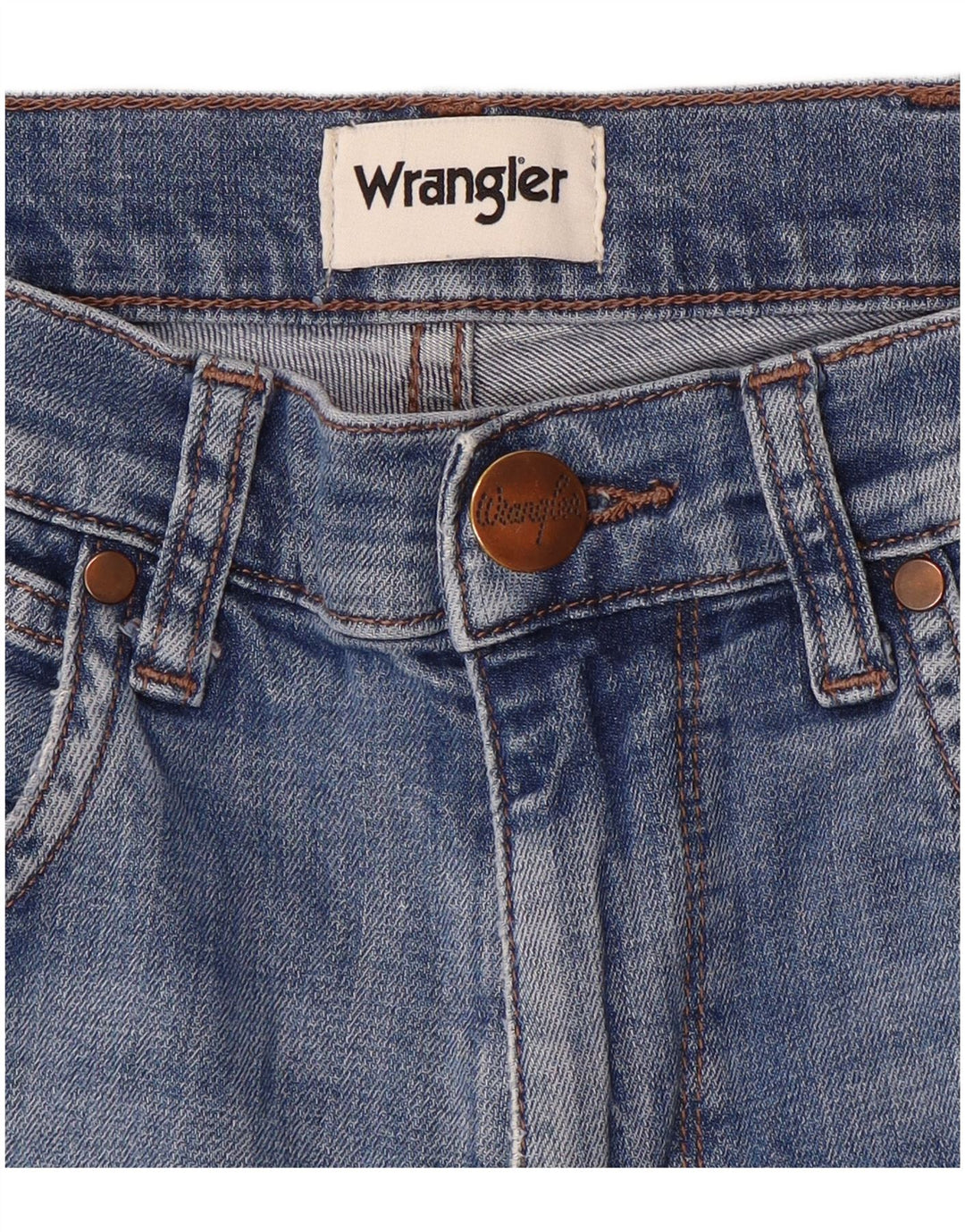 Vaqueros Wrangler Mujer Rectos W30 L28 Azul