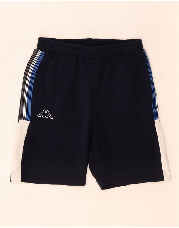 Kappa Mens Sport Shorts Small Azul Marino Colorblock Algodón