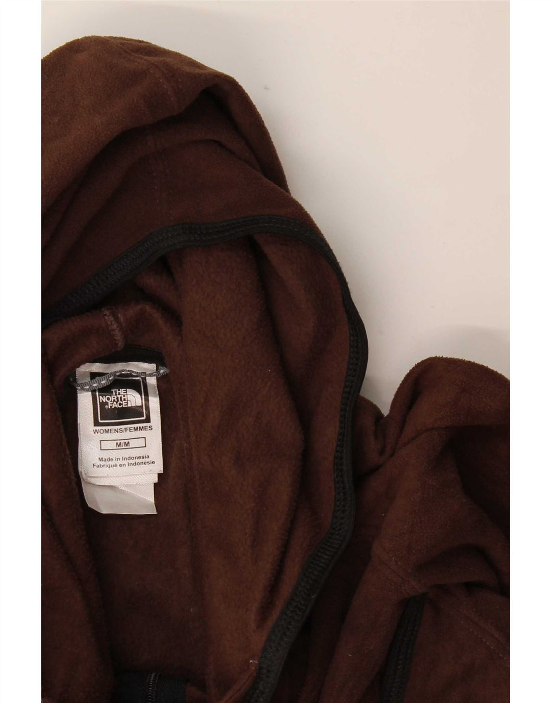 The North Face Chaqueta polar con capucha para mujer UK 40 Poliéster marrón medio