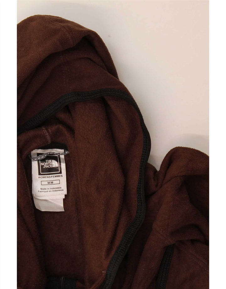 The North Face Chaqueta polar con capucha para mujer UK 40 Poliéster marrón medio