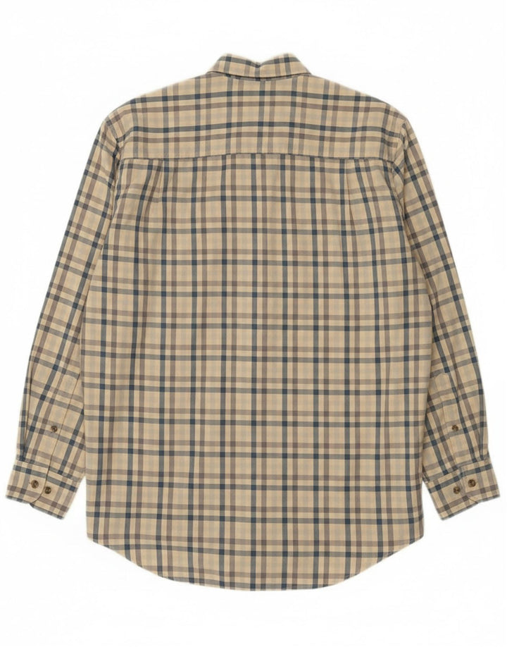 Camisa Timberland Hombre Algodón Vichy Beige Medio