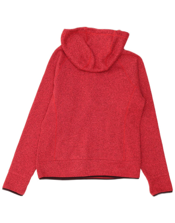 The North Face Jersey con capucha extragrande con cuello y cremallera para mujer UK 6 XS Rojo moteado