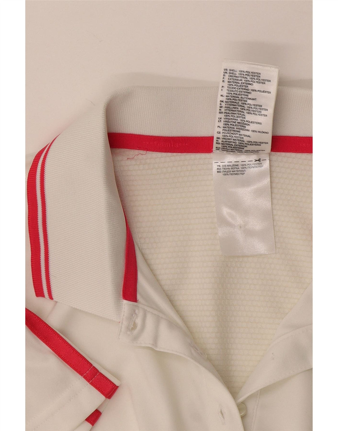 Adidas - Polo Climacool para mujer, talla 40, poliéster blanco mediano