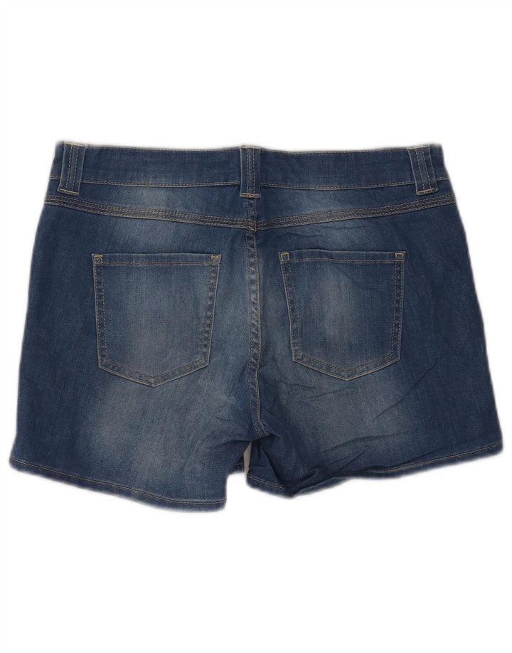 Oasis Pantalones cortos vaqueros para mujer UK 10 Small W32 Algodón azul