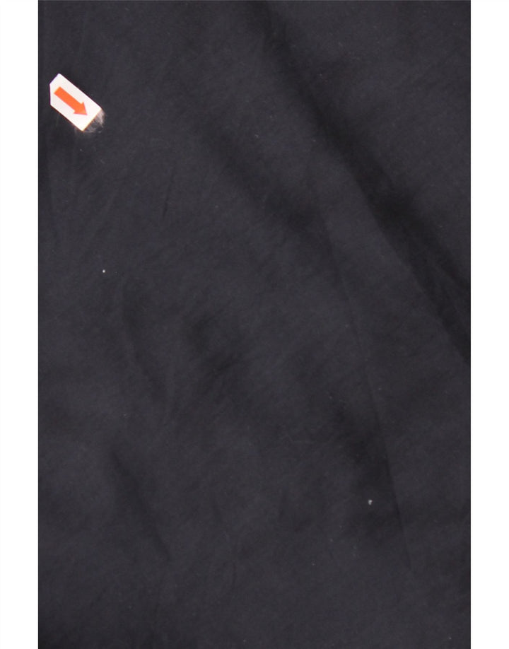 VINTAGE Chaqueta cortavientos para hombre Reino Unido 44 2XL Algodón azul marino