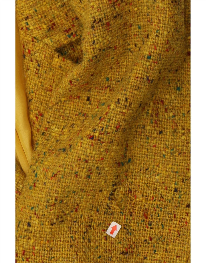 Yves Saint Laurent Chaqueta Blazer para Mujer EU 38 Medio Amarillo Moteado
