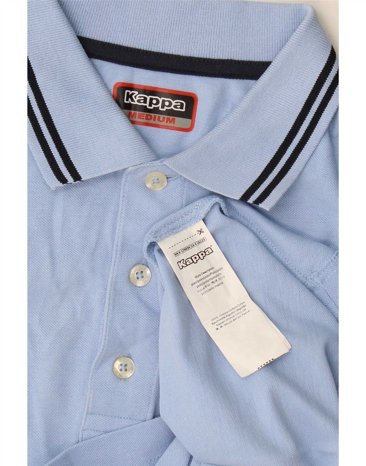 Polo Kappa Hombre Algodón Azul Medio