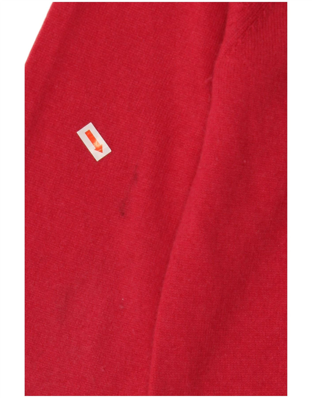CREW CLOTHING Suéter con Cuello en V para Hombre Lana Merino Roja Mediana
