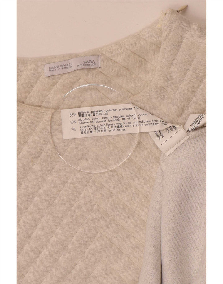 Zara Vestido tipo jersey para mujer UK 40 Pequeño Poliéster con bloques de color multicolor