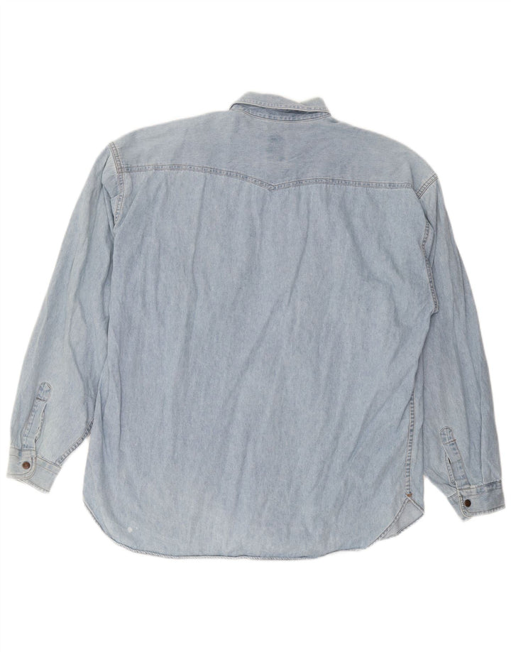 CASUCCI Camisa vaquera para hombre 2XL Azul