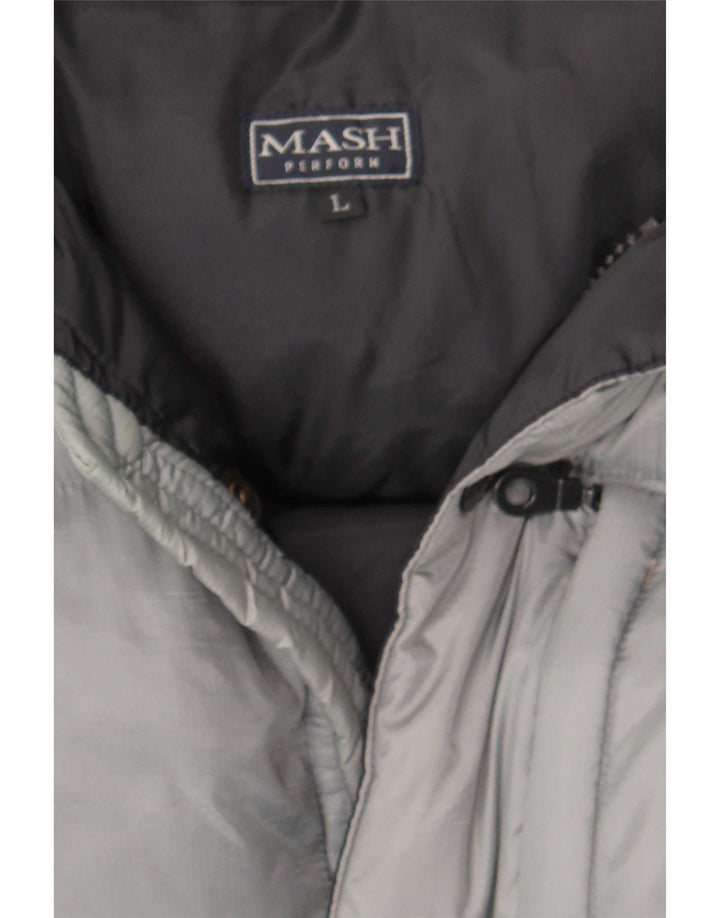 Mash Chaqueta acolchada con capucha para hombre UK 40 Large Grey