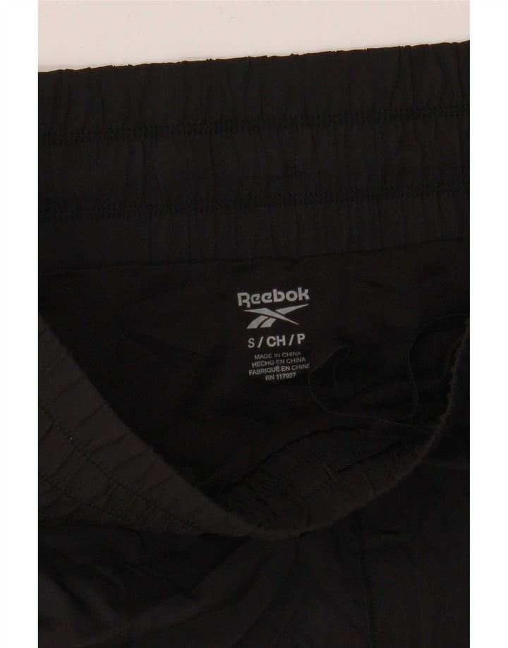 Reebok Pantalones cortos deportivos para mujer UK 10 Small Poliéster negro